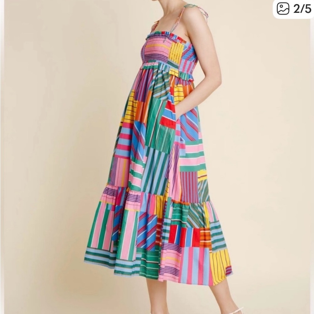 AUREUM Multicolor Patchwork Dress - Picture 3 of 8